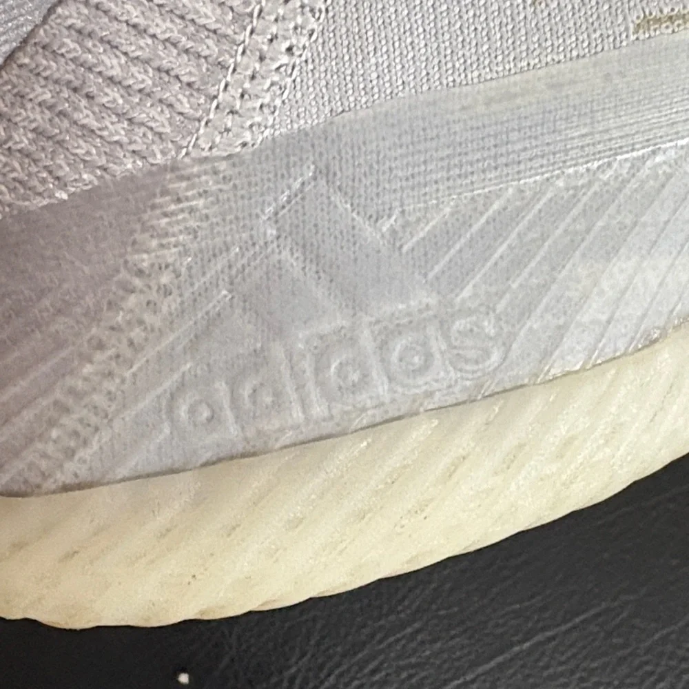Adidas Boost Basketball Gray and Yellow Athletic Shoes